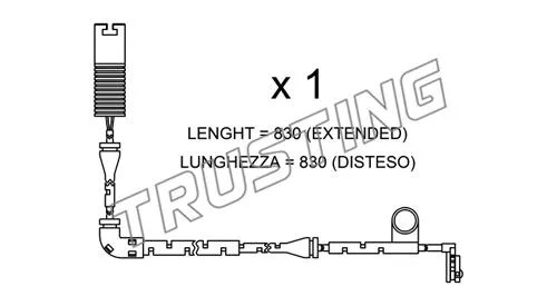 SU.327 TRUSTING Сигнализатор, износ тормозных колодок (фото 1)