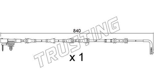 SU.383 TRUSTING Сигнализатор, износ тормозных колодок (фото 1)