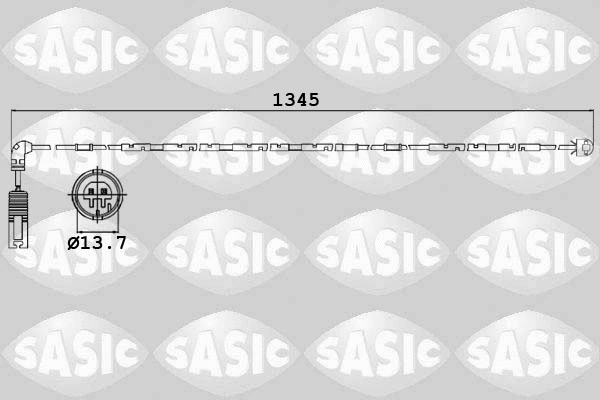 6236012 SASIC Сигнализатор, износ тормозных колодок (фото 1)