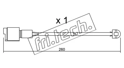 SU.074 FRI.TECH. Сигнализатор, износ тормозных колодок (фото 1)