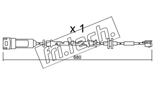 SU.145 FRI.TECH. Сигнализатор, износ тормозных колодок (фото 1)
