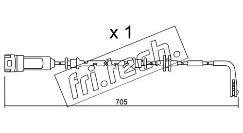 SU.146 FRI.TECH. Сигнализатор, износ тормозных колодок (фото 1)