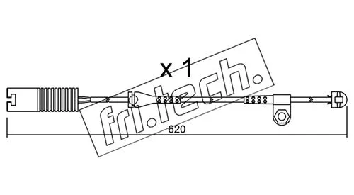 SU.154 FRI.TECH. Сигнализатор, износ тормозных колодок (фото 1)