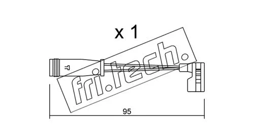 SU.164 FRI.TECH. Сигнализатор, износ тормозных колодок (фото 1)