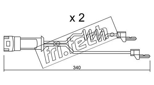 SU.172K FRI.TECH. Сигнализатор, износ тормозных колодок (фото 1)