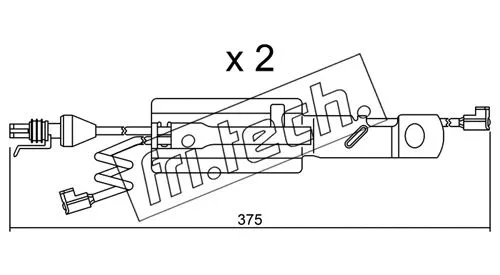 SU.177K FRI.TECH. Сигнализатор, износ тормозных колодок (фото 1)