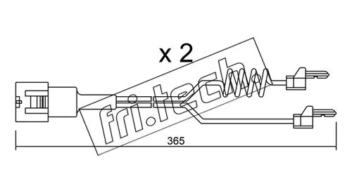 SU.180K FRI.TECH. Сигнализатор, износ тормозных колодок (фото 1)