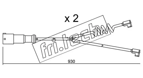 SU.188K FRI.TECH. Сигнализатор, износ тормозных колодок (фото 1)