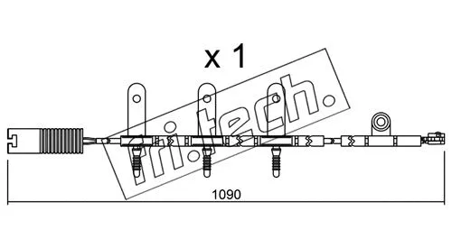 SU.189 FRI.TECH. Сигнализатор, износ тормозных колодок (фото 1)