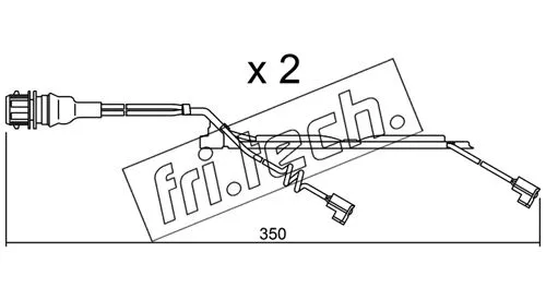SU.231K FRI.TECH. Сигнализатор, износ тормозных колодок (фото 1)