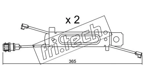 SU.245K FRI.TECH. Сигнализатор, износ тормозных колодок (фото 1)