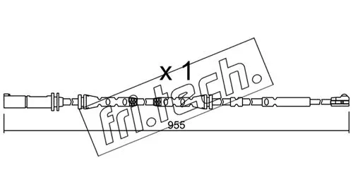 SU.280 FRI.TECH. Сигнализатор, износ тормозных колодок (фото 1)