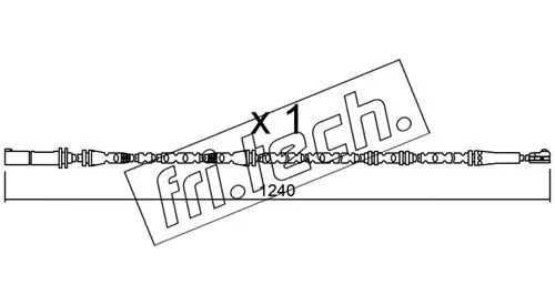 SU.288 FRI.TECH. Сигнализатор, износ тормозных колодок (фото 1)