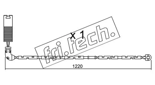 SU.296 FRI.TECH. Сигнализатор, износ тормозных колодок (фото 1)