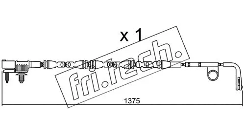 SU.315 FRI.TECH. Сигнализатор, износ тормозных колодок (фото 1)