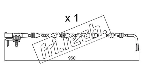 SU.317 FRI.TECH. Сигнализатор, износ тормозных колодок (фото 1)