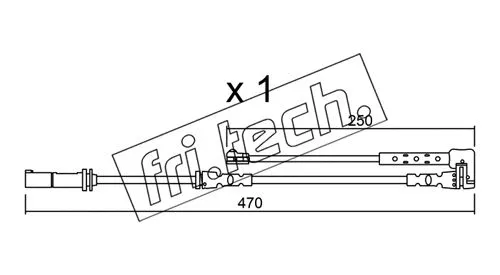 SU.338 FRI.TECH. Сигнализатор, износ тормозных колодок (фото 1)