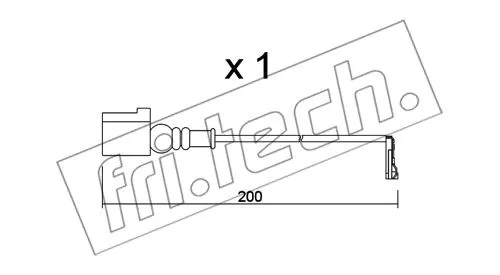 SU.349 FRI.TECH. Сигнализатор, износ тормозных колодок (фото 1)