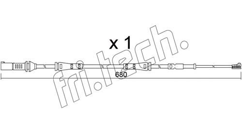 SU.369 FRI.TECH. Сигнализатор, износ тормозных колодок (фото 1)