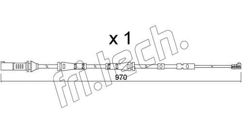 SU.375 FRI.TECH. Сигнализатор, износ тормозных колодок (фото 1)