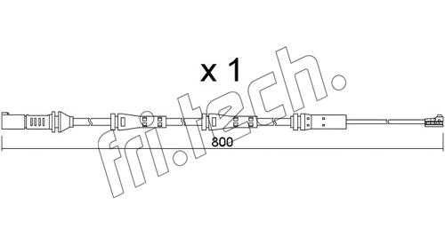 SU.379 FRI.TECH. Сигнализатор, износ тормозных колодок (фото 1)