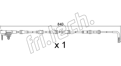 SU.383 FRI.TECH. Сигнализатор, износ тормозных колодок (фото 1)