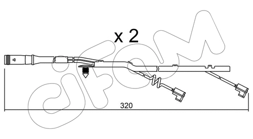 SU.185K CIFAM Сигнализатор, износ тормозных колодок (фото 1)