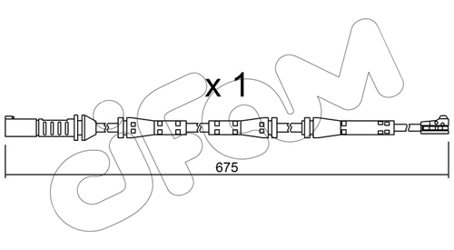 SU.278 CIFAM Сигнализатор, износ тормозных колодок (фото 1)