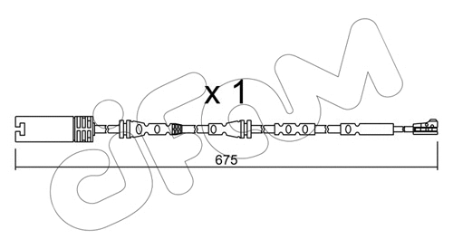 SU.298 CIFAM Сигнализатор, износ тормозных колодок (фото 1)