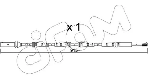 SU.351 CIFAM Сигнализатор, износ тормозных колодок (фото 1)