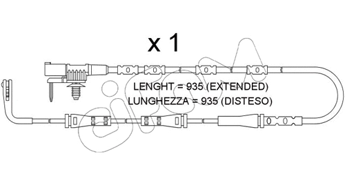 SU.392 CIFAM Сигнализатор, износ тормозных колодок (фото 1)