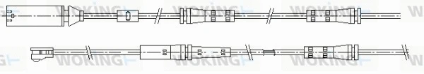 001163 WOKING Сигнализатор, износ тормозных колодок (фото 1)