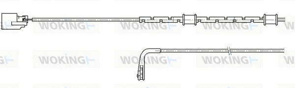 001178 WOKING Сигнализатор, износ тормозных колодок (фото 1)