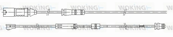 001180 WOKING Сигнализатор, износ тормозных колодок (фото 1)