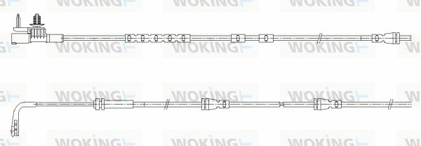 001186 WOKING Сигнализатор, износ тормозных колодок (фото 1)