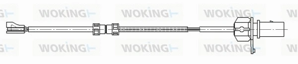 001190 WOKING Сигнализатор, износ тормозных колодок (фото 1)