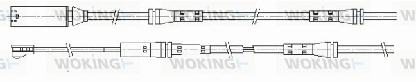 001206 WOKING Сигнализатор, износ тормозных колодок (фото 1)