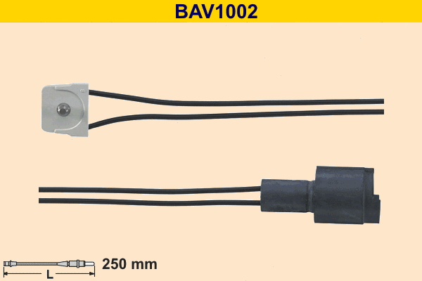 BAV1002 BARUM Сигнализатор, износ тормозных колодок (фото 1)