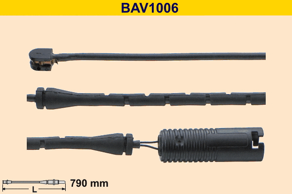 BAV1006 BARUM Сигнализатор, износ тормозных колодок (фото 1)