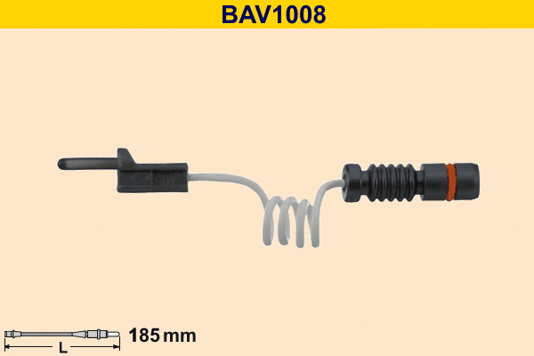 BAV1008 BARUM Сигнализатор, износ тормозных колодок (фото 1)