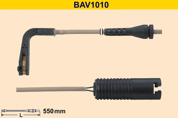 BAV1010 BARUM Сигнализатор, износ тормозных колодок (фото 1)