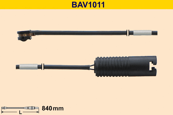 BAV1011 BARUM Сигнализатор, износ тормозных колодок (фото 1)