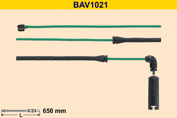 BAV1021 BARUM Сигнализатор, износ тормозных колодок (фото 1)