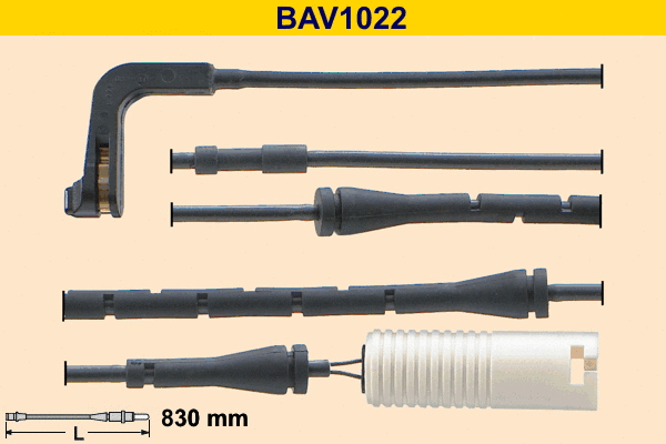 BAV1022 BARUM Сигнализатор, износ тормозных колодок (фото 1)