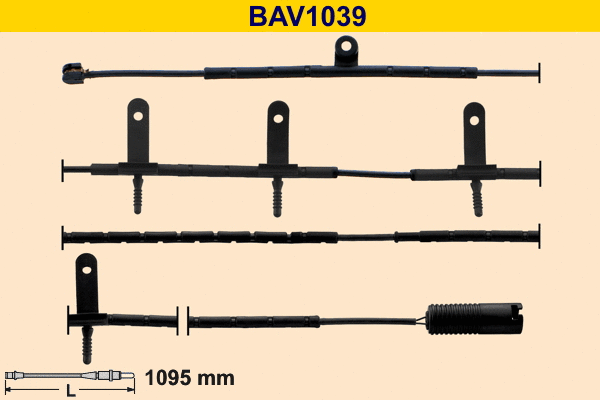 BAV1039 BARUM Сигнализатор, износ тормозных колодок (фото 1)