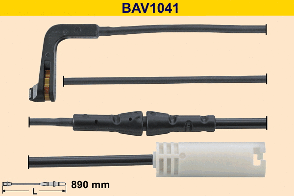 BAV1041 BARUM Сигнализатор, износ тормозных колодок (фото 1)