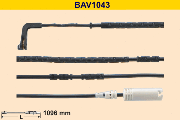 BAV1043 BARUM Сигнализатор, износ тормозных колодок (фото 1)