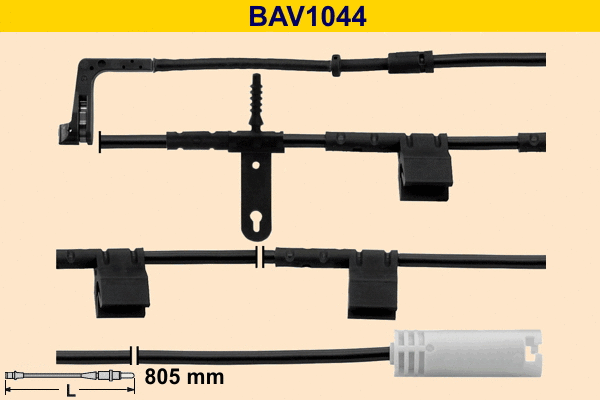 BAV1044 BARUM Сигнализатор, износ тормозных колодок (фото 1)