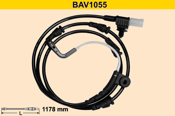 BAV1055 BARUM Сигнализатор, износ тормозных колодок (фото 1)
