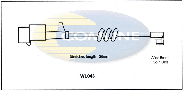 WL043 COMLINE Сигнализатор, износ тормозных колодок (фото 1)